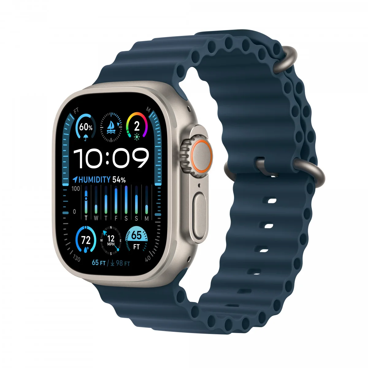 Watch ultra 2 natural ocean blue