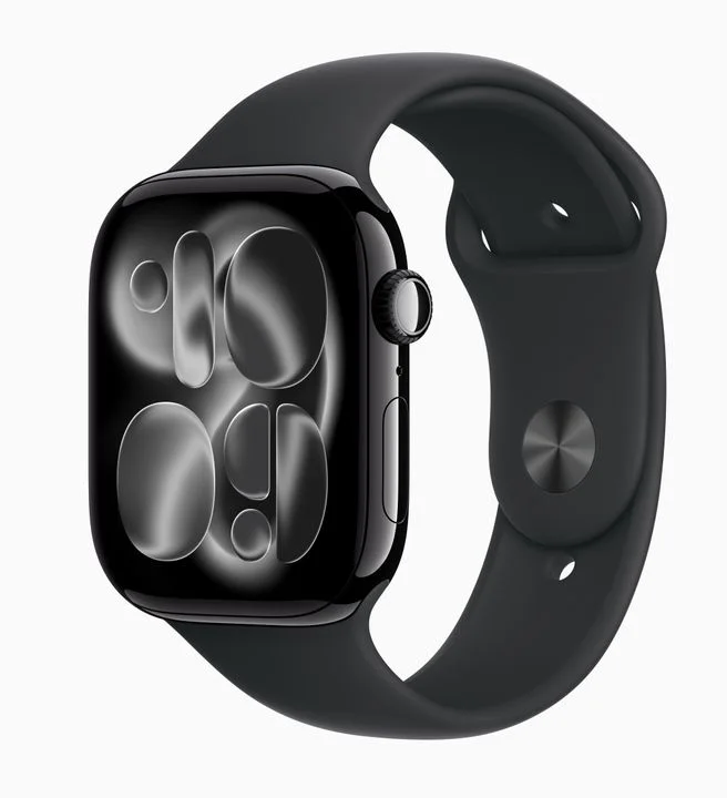 Watch 11 46 (jet black, rose gold)