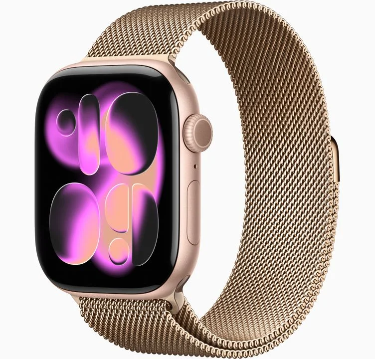 Watch 11 46 (jet black, rose gold)