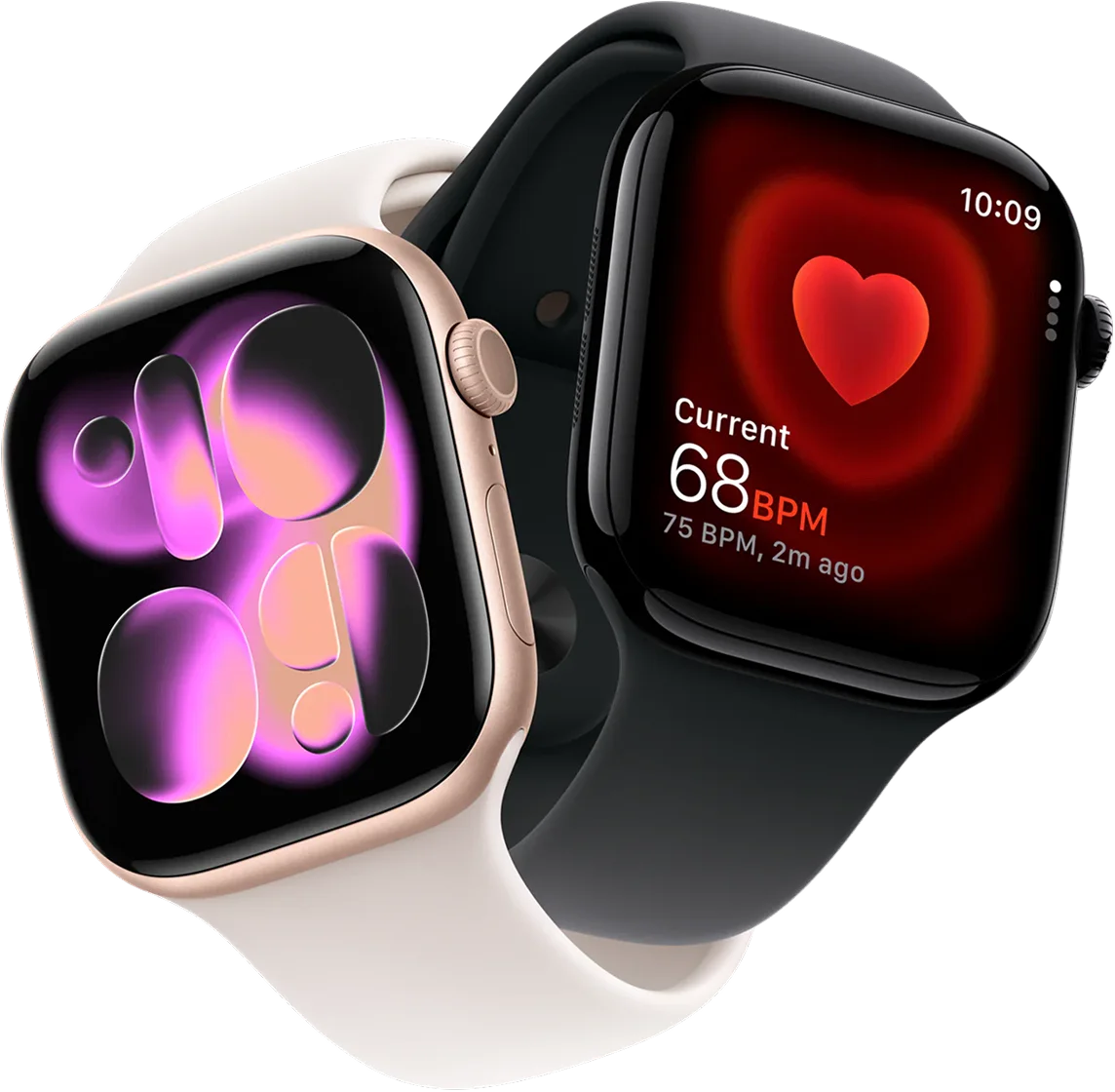 Watch 11 46 (jet black, rose gold)